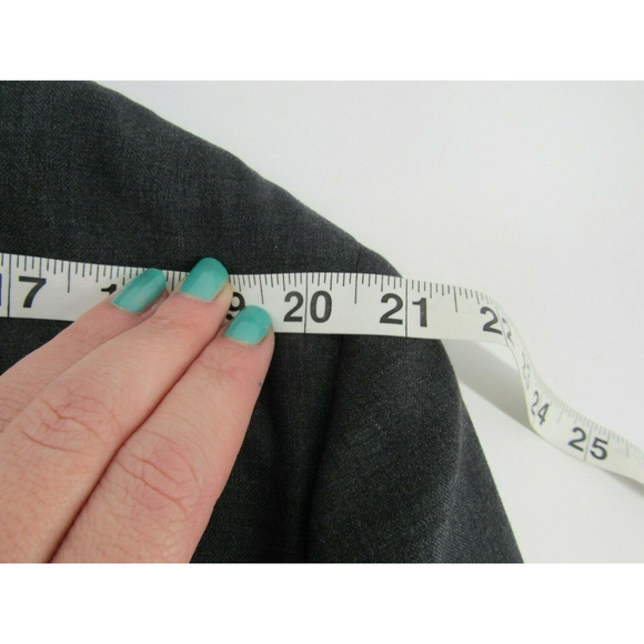 Hart Schaffner & Marx Micron 2000 Charcoal Gray Wool 2 Button Jacket Blazer 44 R - Picture 12 of 12